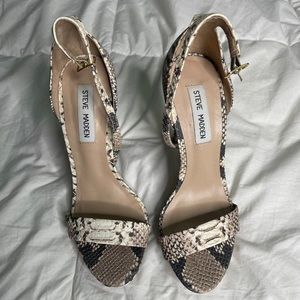 steve madden snake skin platform Starlet sandals size 7